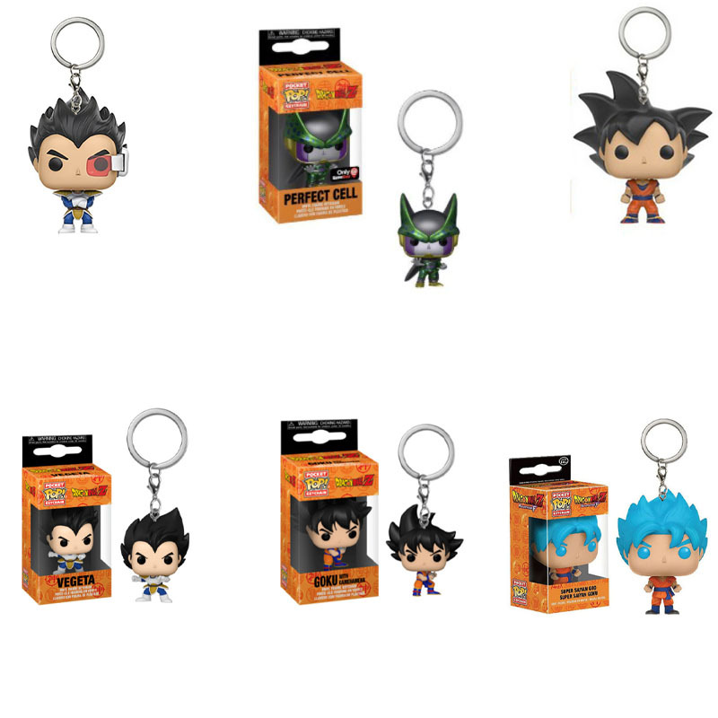 Vintage Collectible Figurines - Porte-clés Funko Dragon Ball Goku Vegeta,