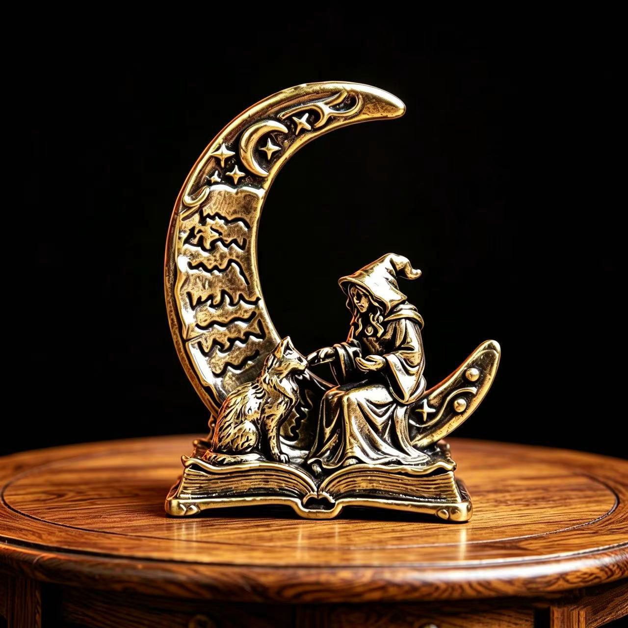 Vintage Collectible Figurines - Statue décorative Sorcière de la Lune