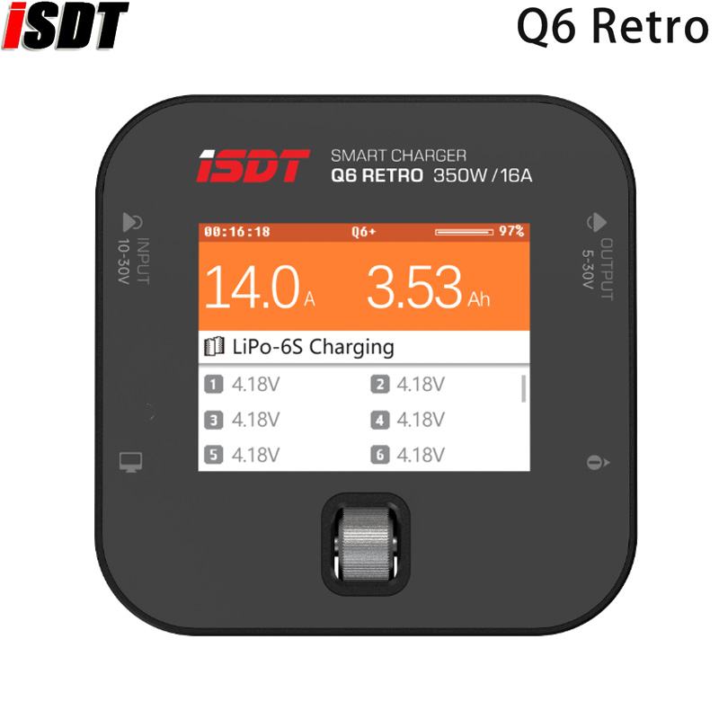 Dc Vintage And Collectible Toys - ISDT-Q6 Retro Battery Balance Charger, Lipo