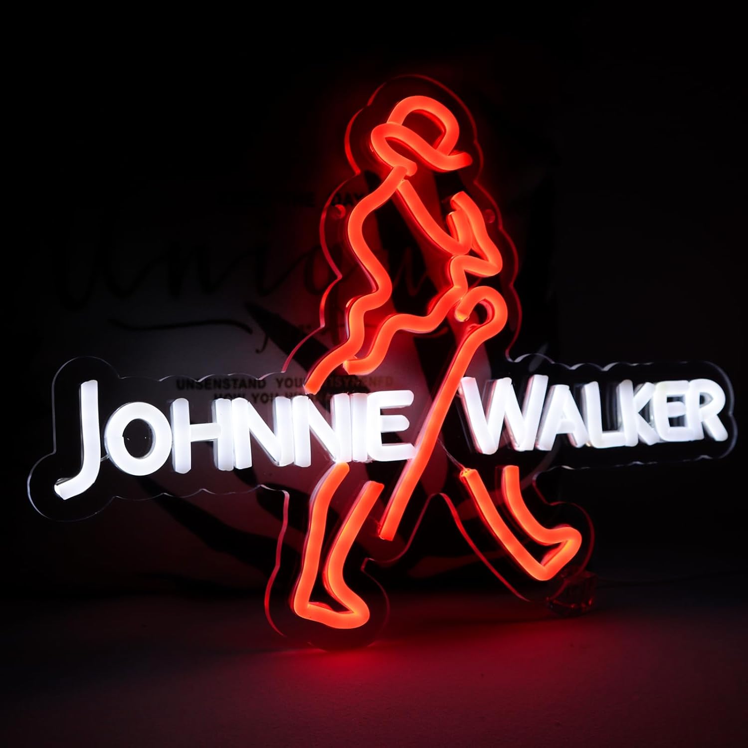Dc Vintage And Collectible Toys - Enseigne néon LED JOHNNIE WALKER vintage,