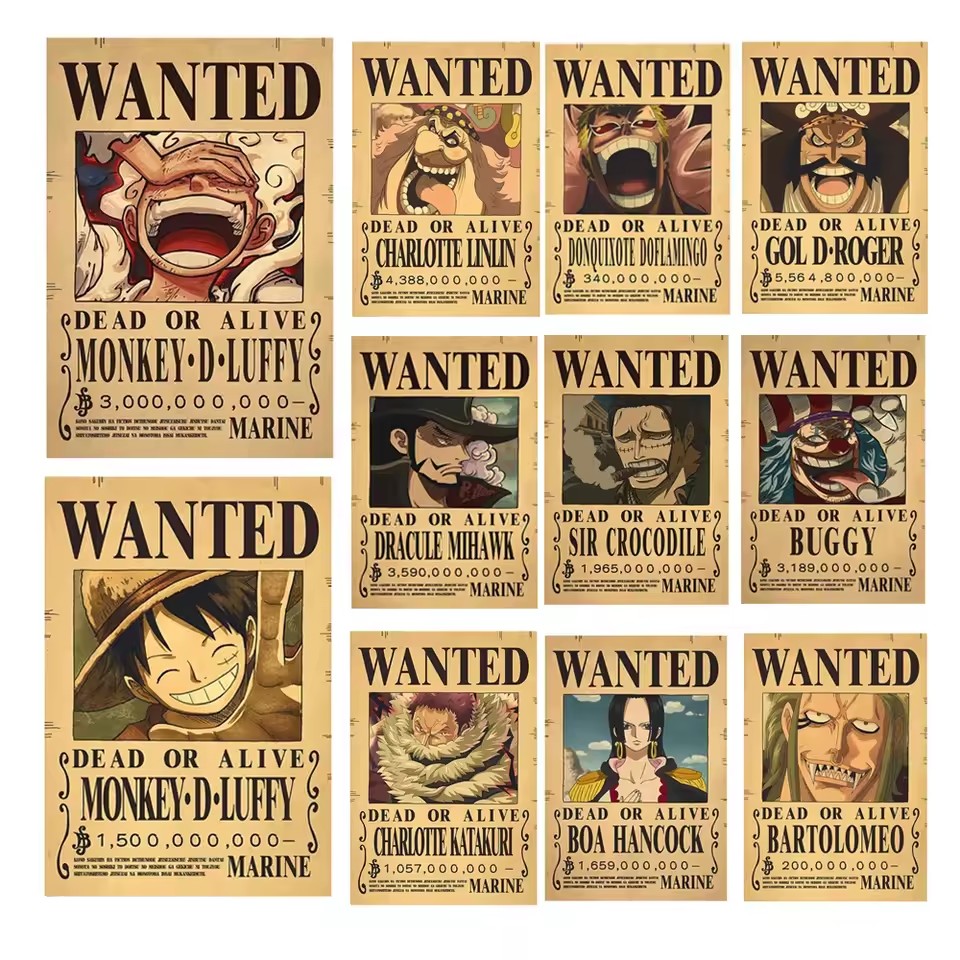 Vintage Collectible Toys - Affiches de recherche de récompenses One
