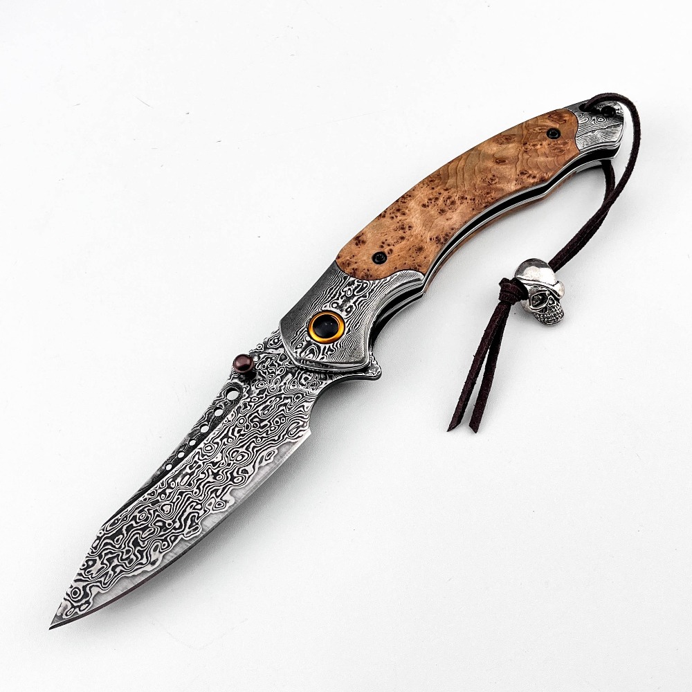 Couteau pliant à motif Damas h - Vintage Collectible Pocket Knives avis et prix