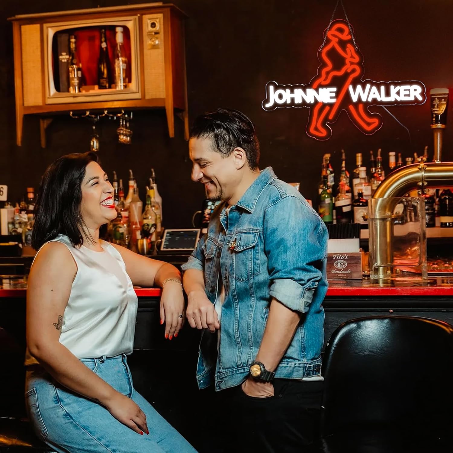Enseigne néon LED JOHNNIE WALK - Dc Vintage And Collectible Toys avis et prix