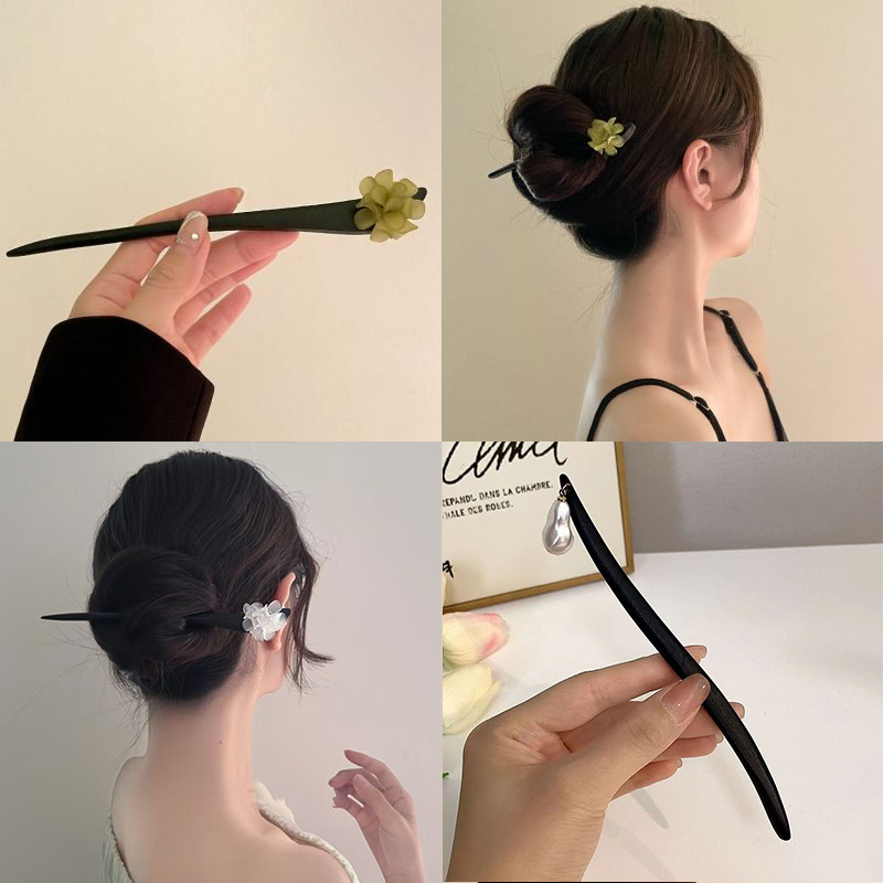 Bâtons de cheveux en bois de S - Vintage Jewelry Collection avis et prix