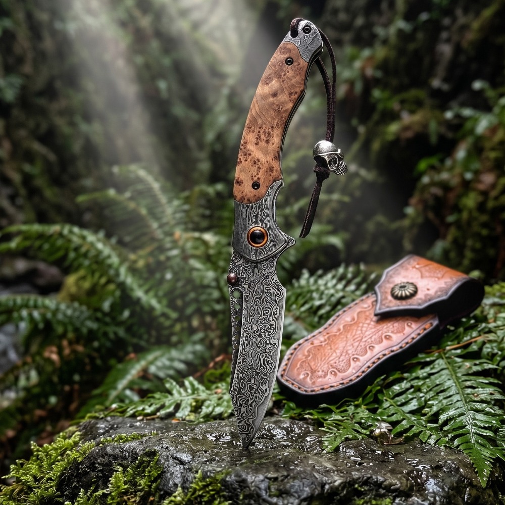 Couteau pliant à motif Damas h - Vintage Collectible Pocket Knives avis et prix