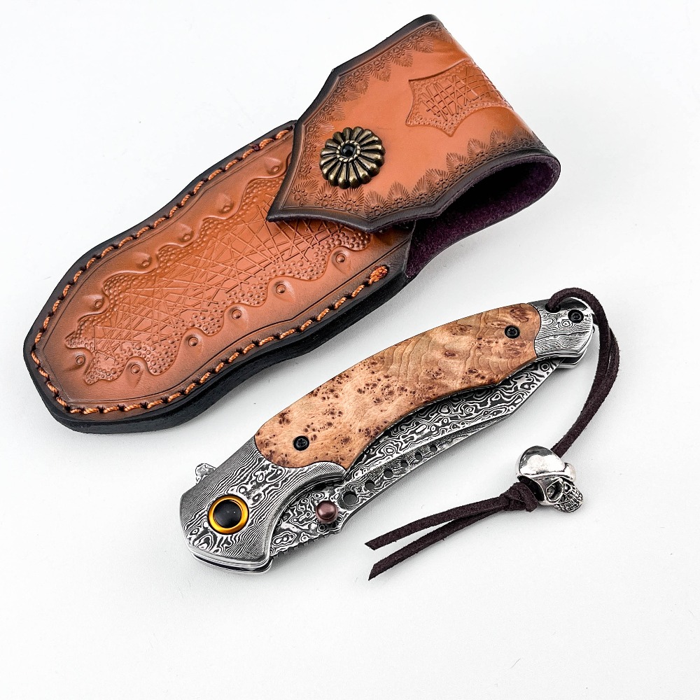 Couteau pliant à motif Damas h - Vintage Collectible Pocket Knives avis et prix